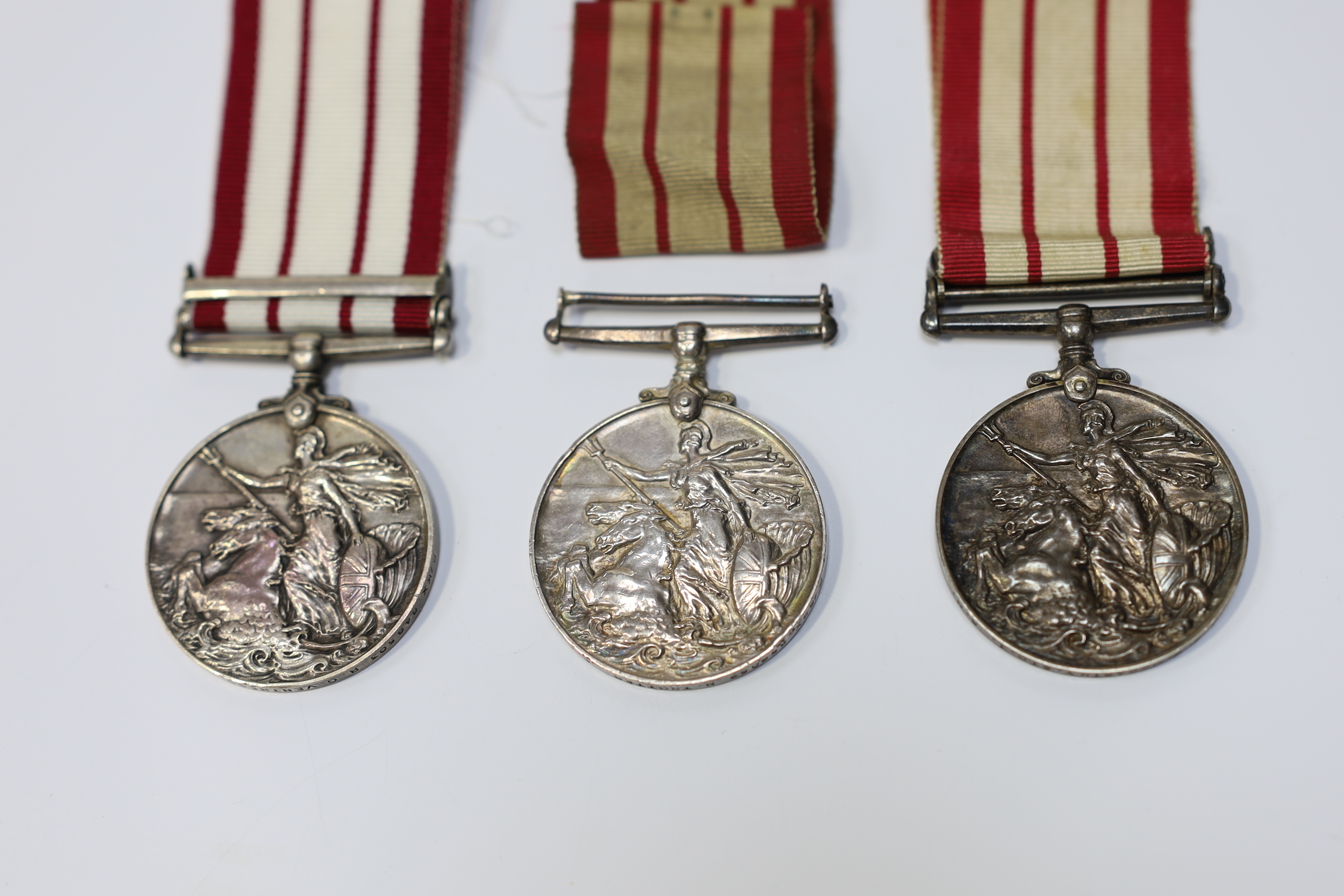 Three George VI Royal Navy General service medals awarded to